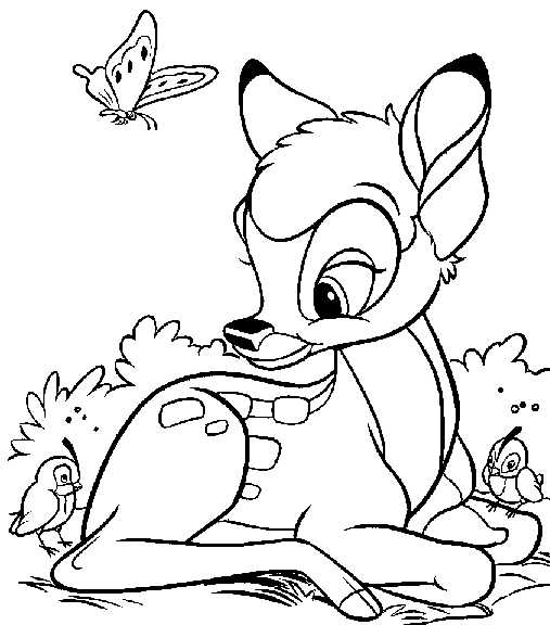 Bambi coloriage