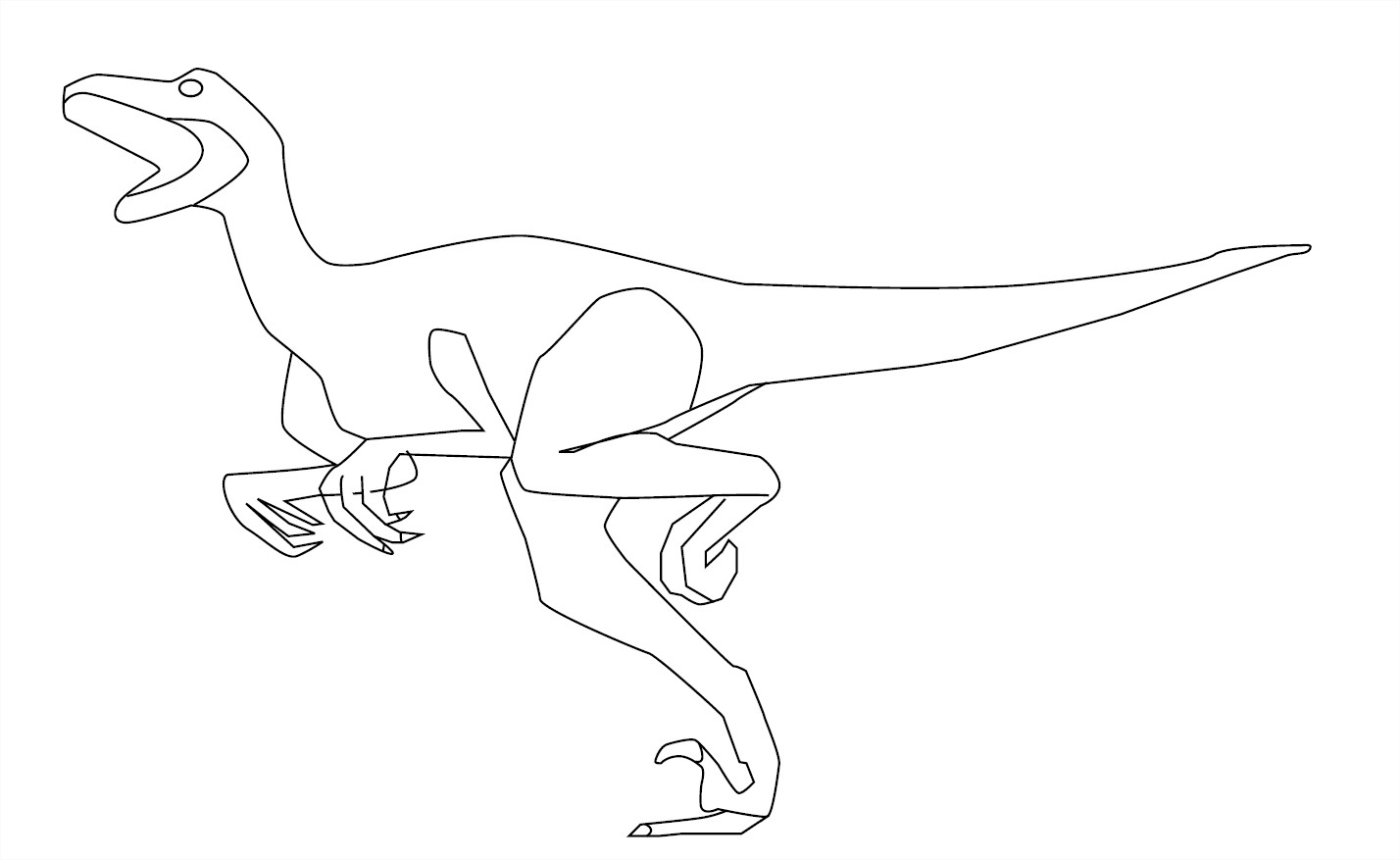 Coloriage Dinosaure Eoraptor