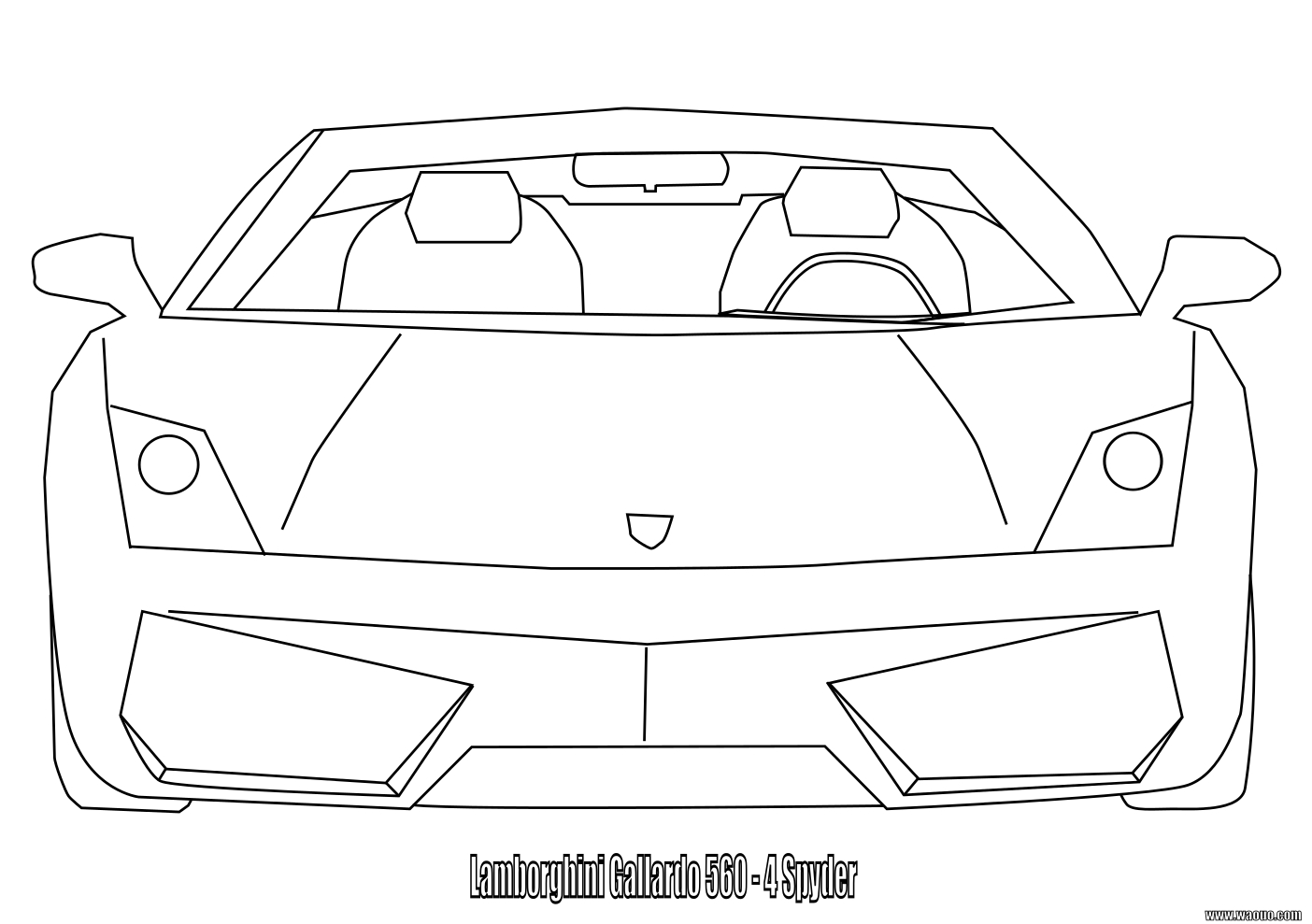 Lamborghini Gallardo coloriage