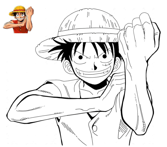 Coloriage Monkey D. Luffy