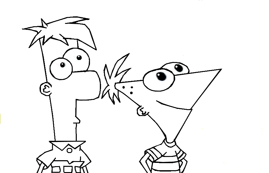 Coloriage Phineas et Ferb
