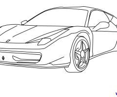 Coloriage Ferrari