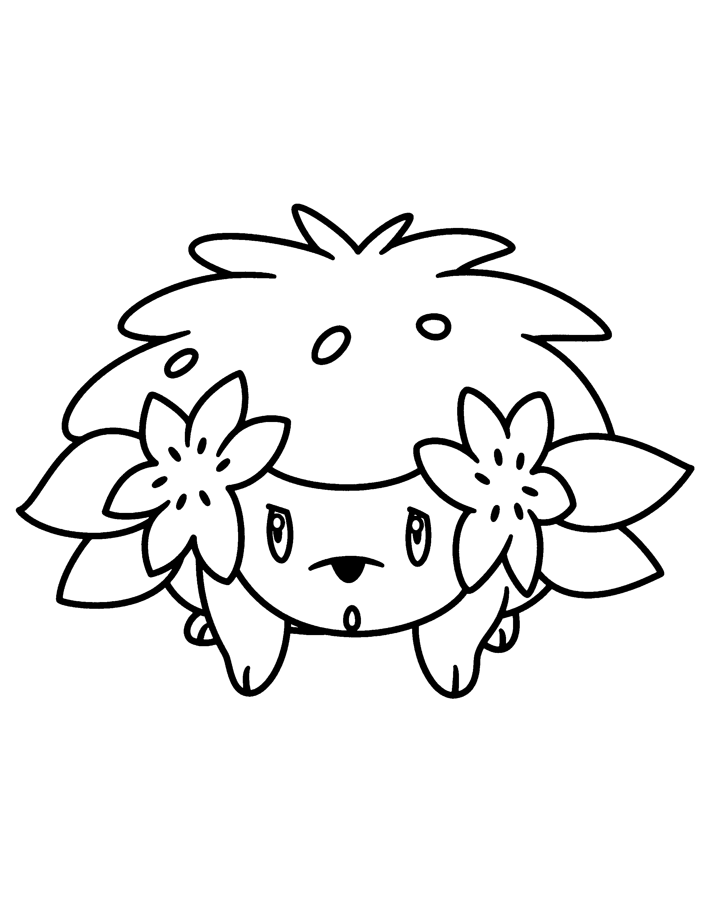 Desenho Do Pok Mon Shaymin Para Colorir Para Imprimir E Colorir