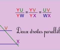 Schéma théorème de Thalès