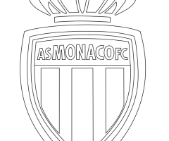 Coloriage logo Monaco