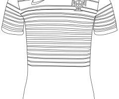 Coloriage maillot Portugal