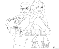 Coloriage Liv et Maddie
